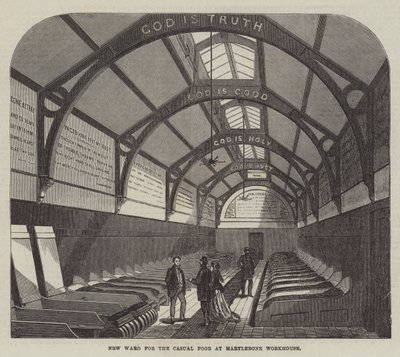 Ny afdeling for de afslappede fattige på Marylebone Workhouse af Frank Watkins